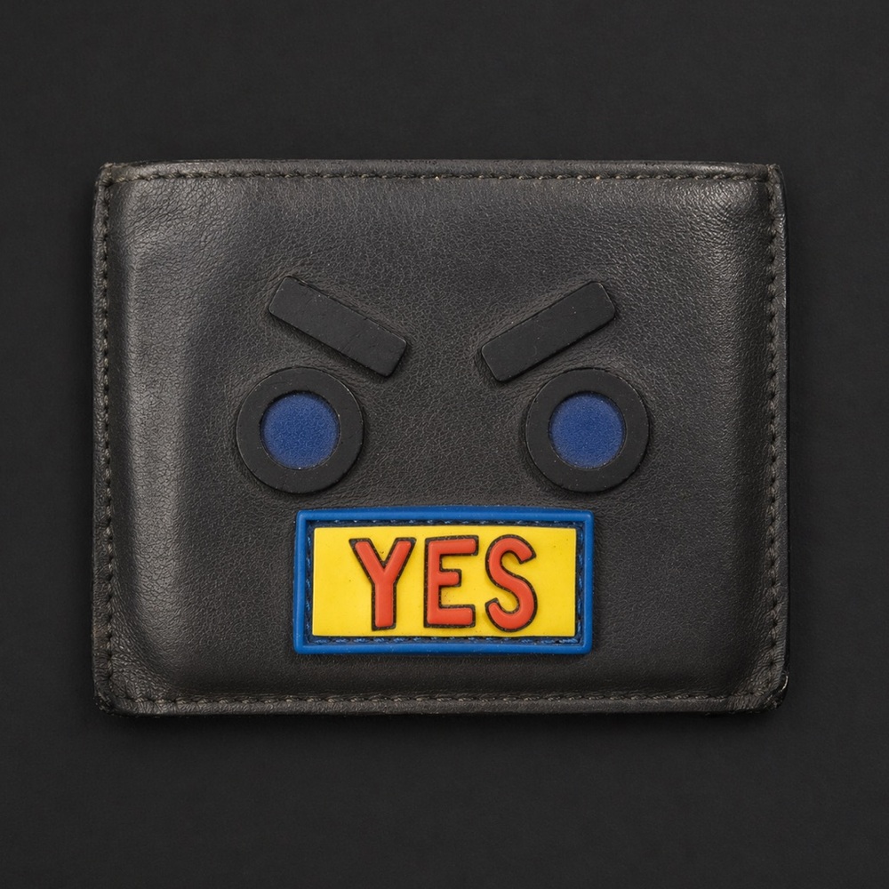 FENDI FACES Robot Card Holder 2017  No Words Collection YES Patch 4”x3” Auth